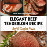 Elegant sliced beef tenderloin with horseradish sauce served for a fancy dinner celebration